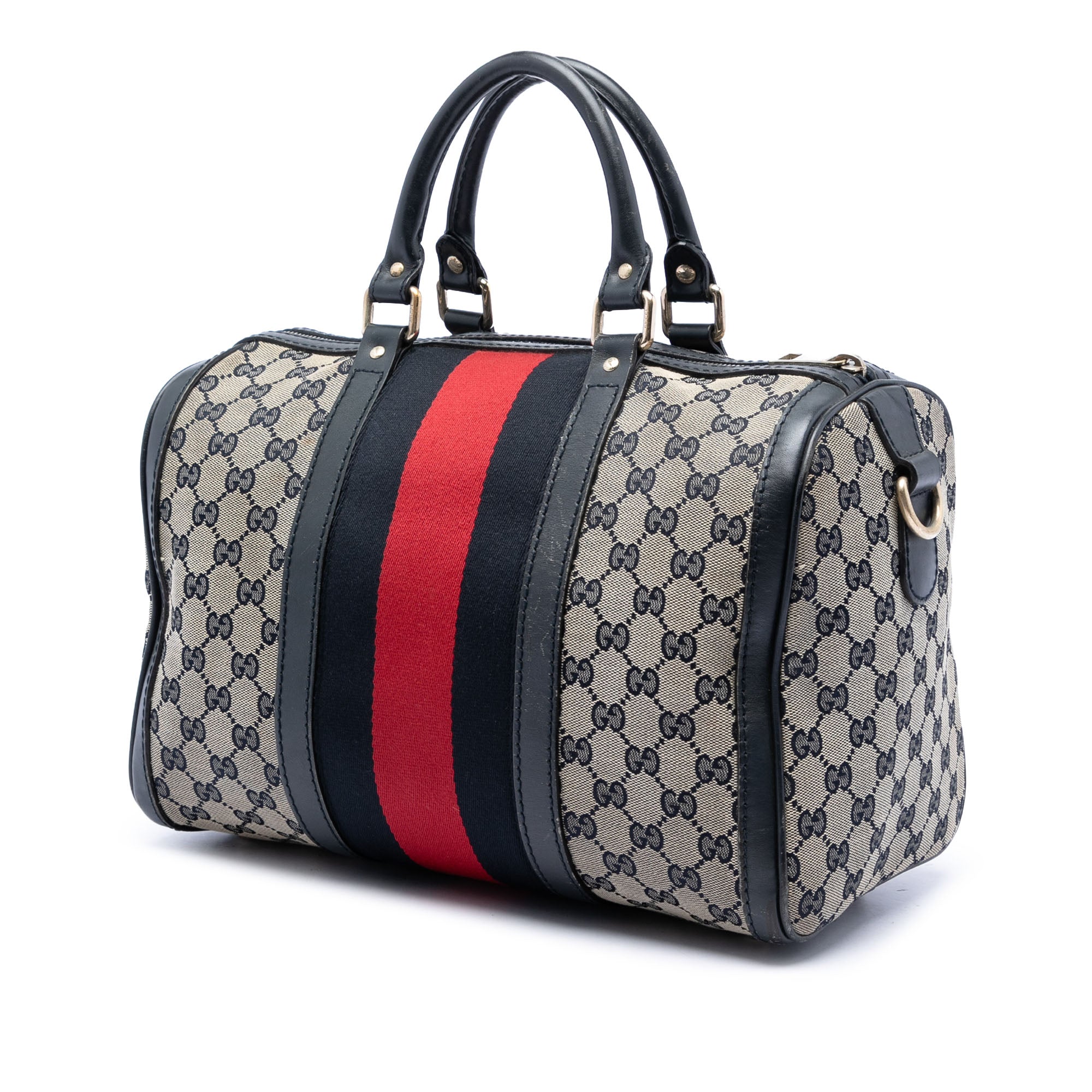 Medium GG Canvas Web Joy Boston Bag - Image 2