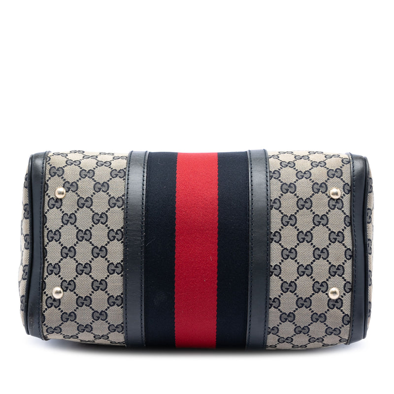 Medium GG Canvas Web Joy Boston Bag - Image 3