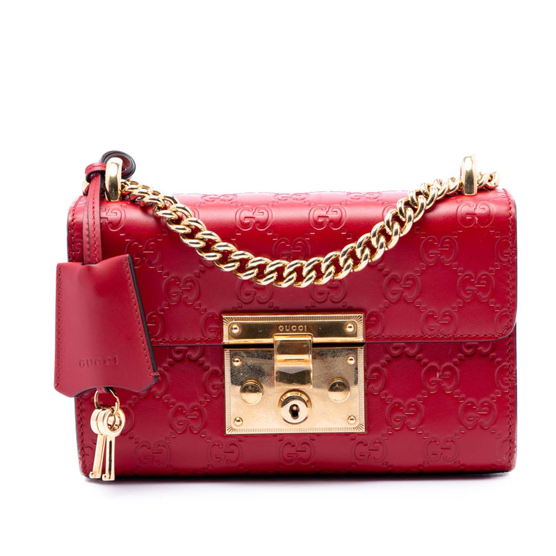 Small Guccissima Padlock Crossbody