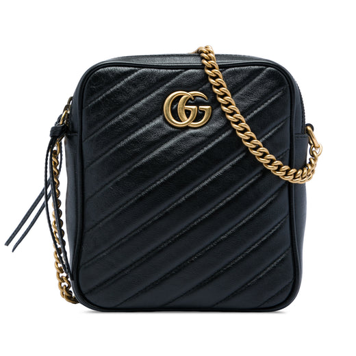 GG Marmont Matelasse Leather Double Zip Crossbody - Image 1
