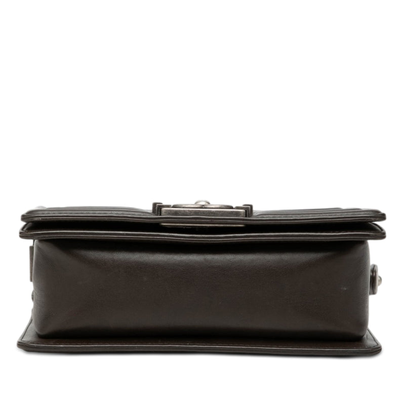 Small Chevron Lambskin Boy Flap - Image 3