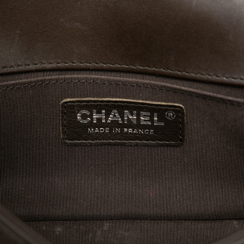 Small Chevron Lambskin Boy Flap - Image 5