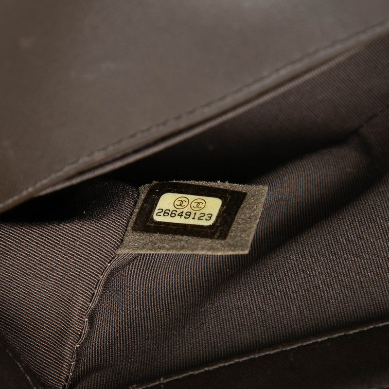 Small Chevron Lambskin Boy Flap - Image 6