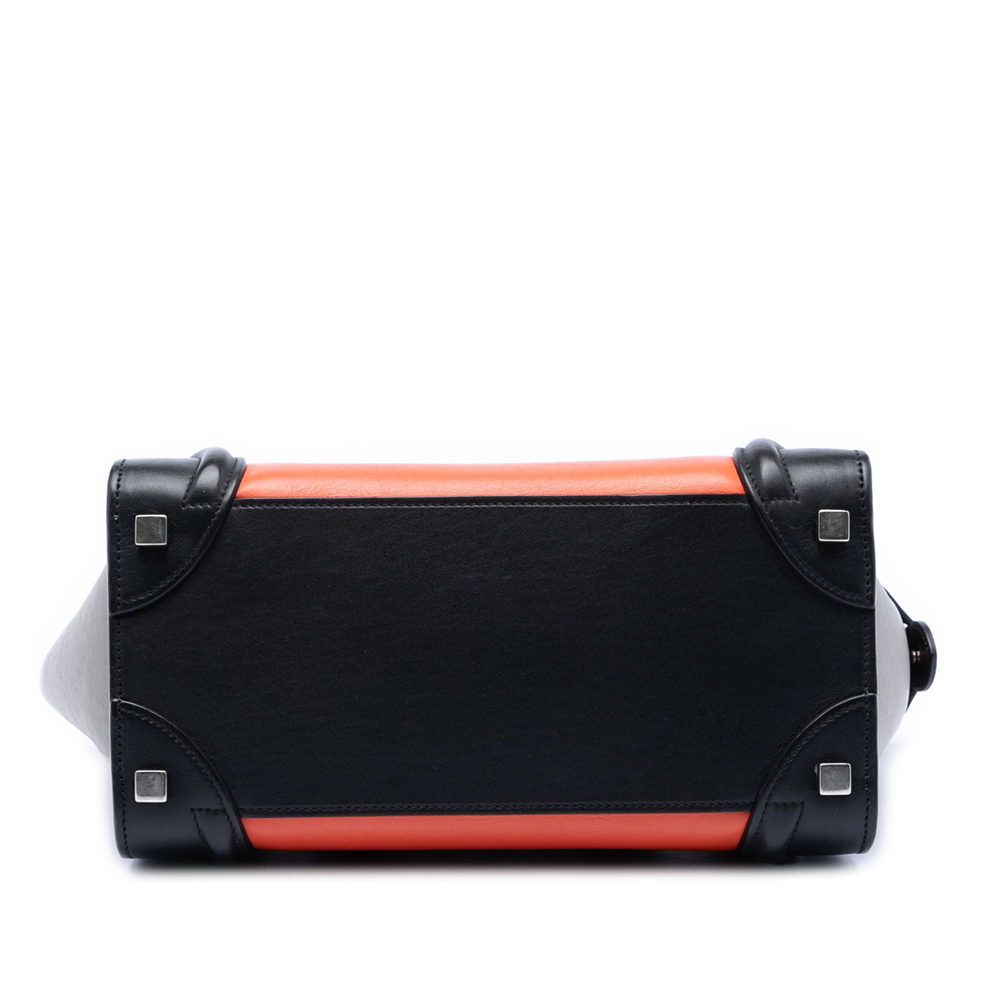 Micro Tricolor Leather Luggage Tote - Image 3
