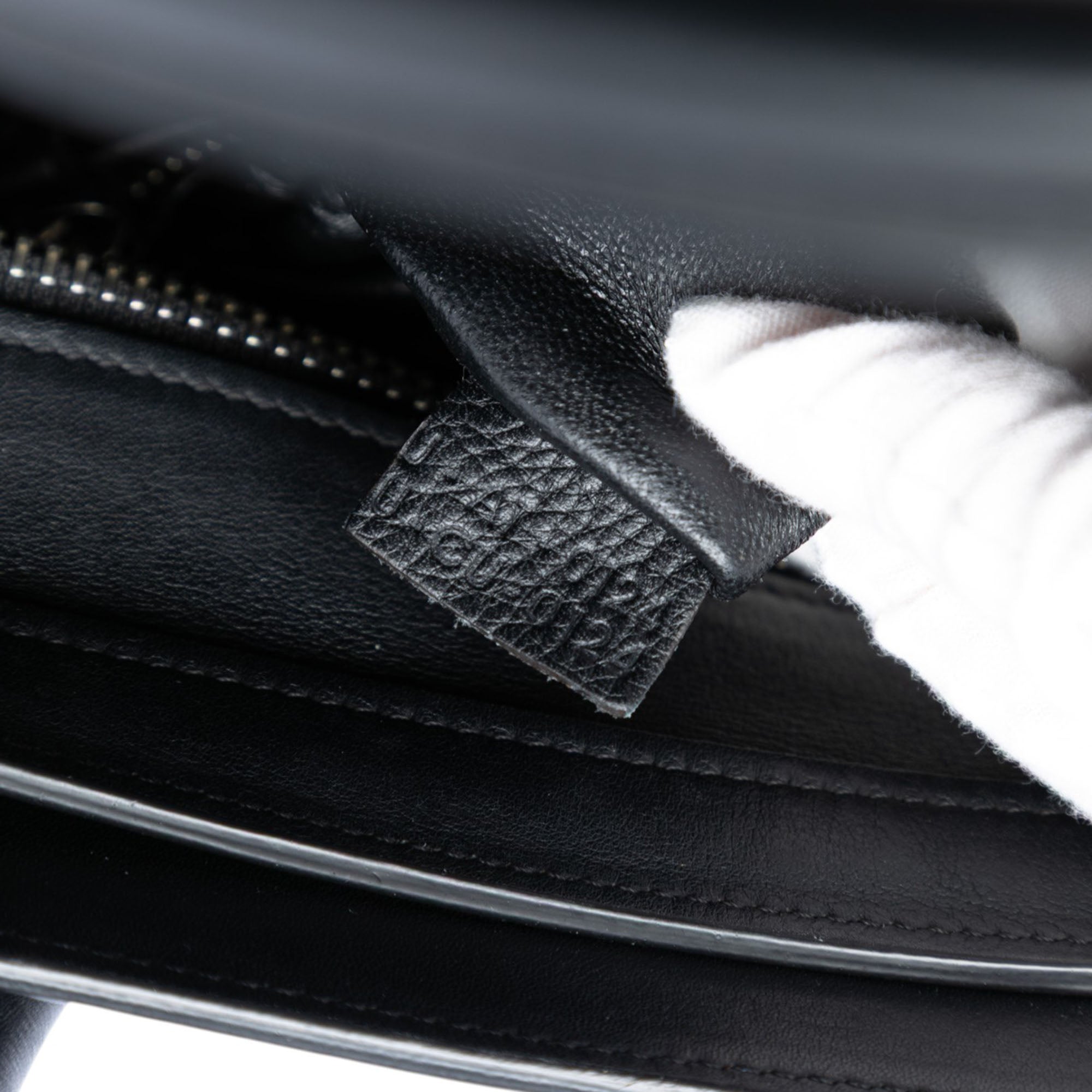 Micro Tricolor Leather Luggage Tote - Image 6