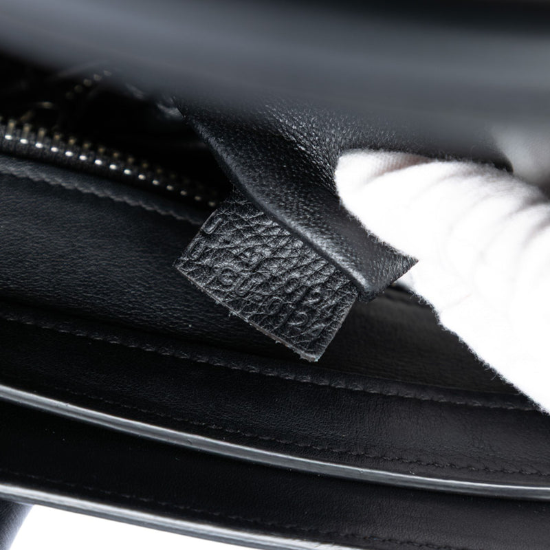 Micro Tricolor Leather Luggage Tote - Image 6