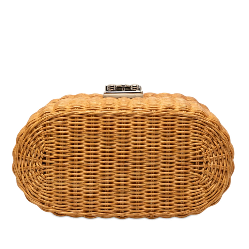 Wicker Top Handle Bag - Image 3