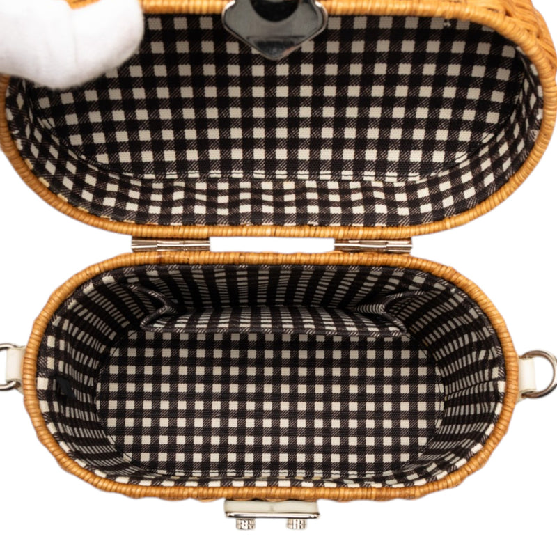 Wicker Top Handle Bag - Image 4