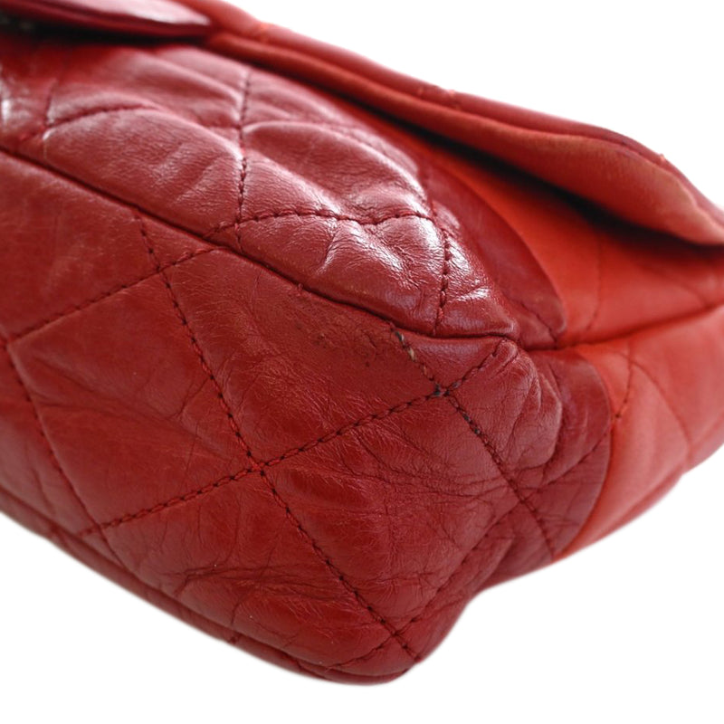 Medium Bicolor Lambskin and Calfskin CC Chain Flap - Image 11