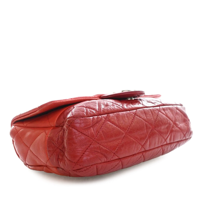 Medium Bicolor Lambskin and Calfskin CC Chain Flap - Image 13
