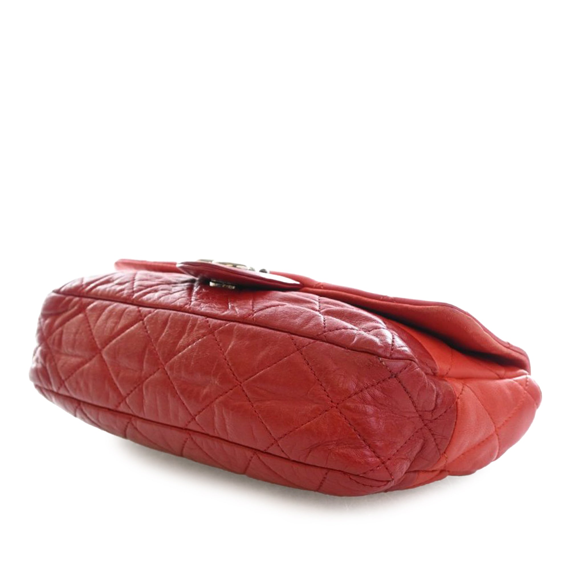 Medium Bicolor Lambskin and Calfskin CC Chain Flap - Image 14