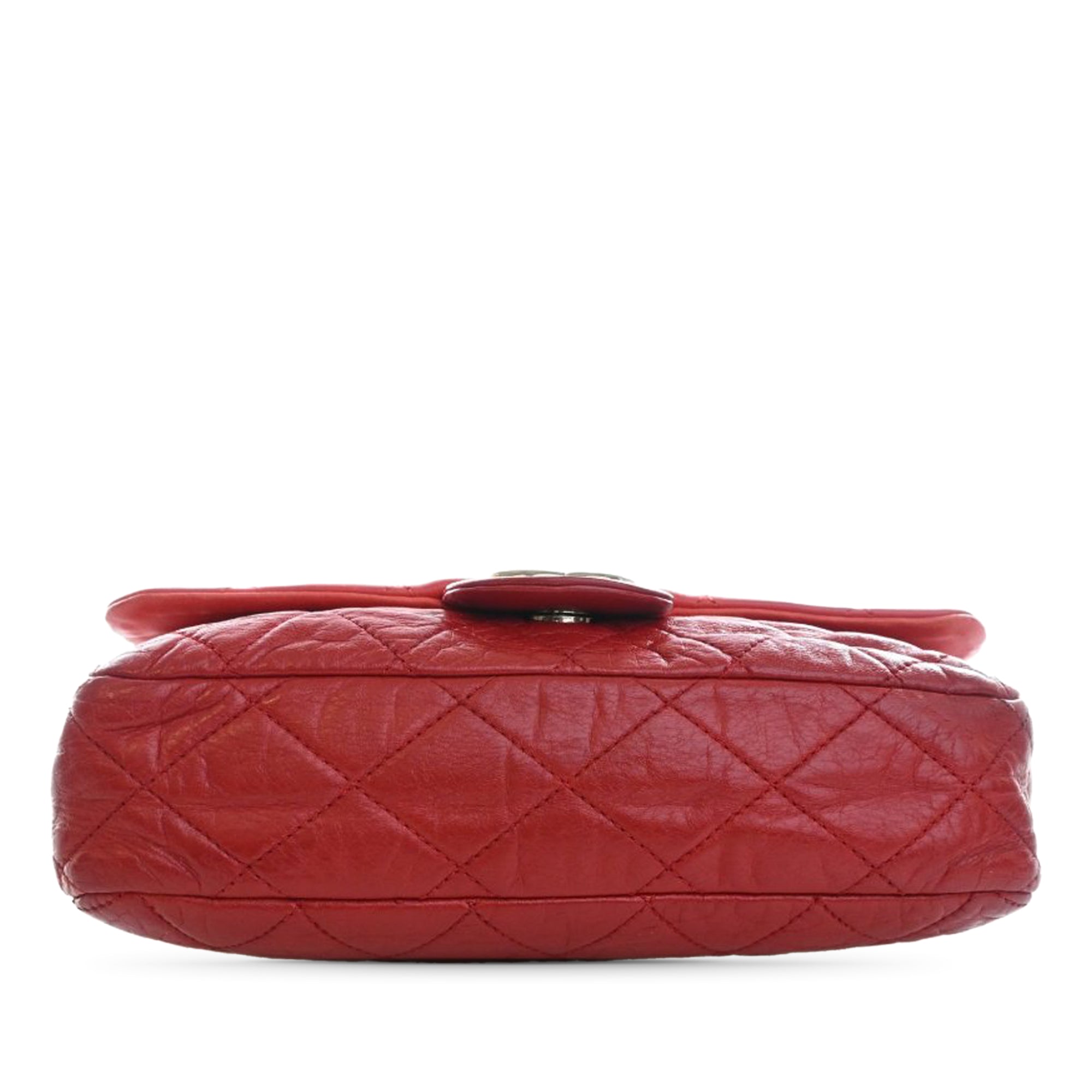 Medium Bicolor Lambskin and Calfskin CC Chain Flap - Image 3