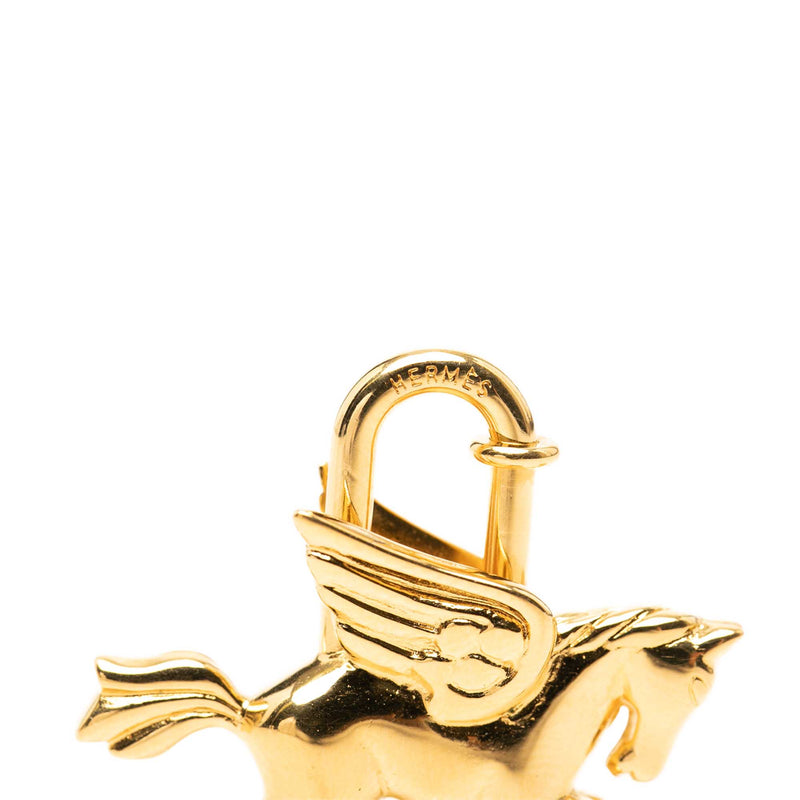 Gold Plated Pegasus Cadena Lock Charm - Image 3