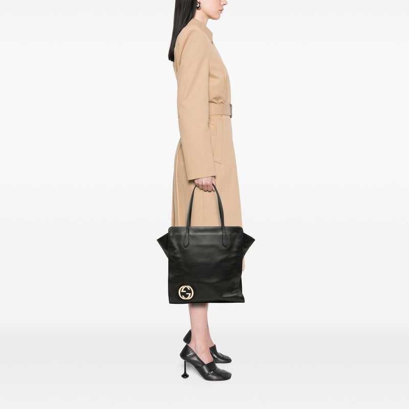 Dollar Calfskin Interlocking G Tote - Image 6