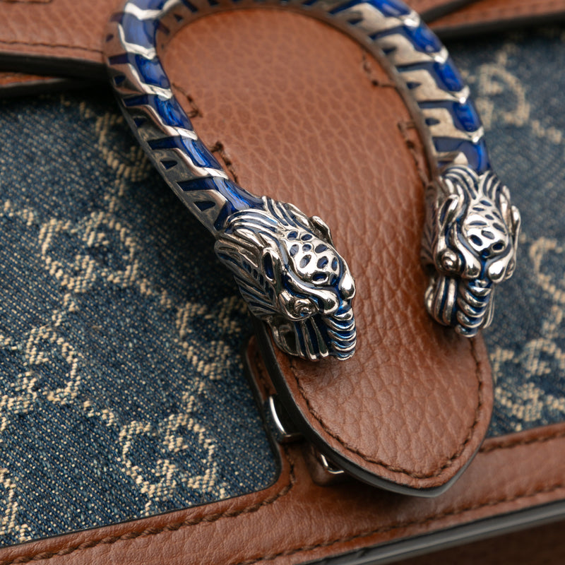 Medium GG Denim Dionysus Shoulder Bag - Image 8