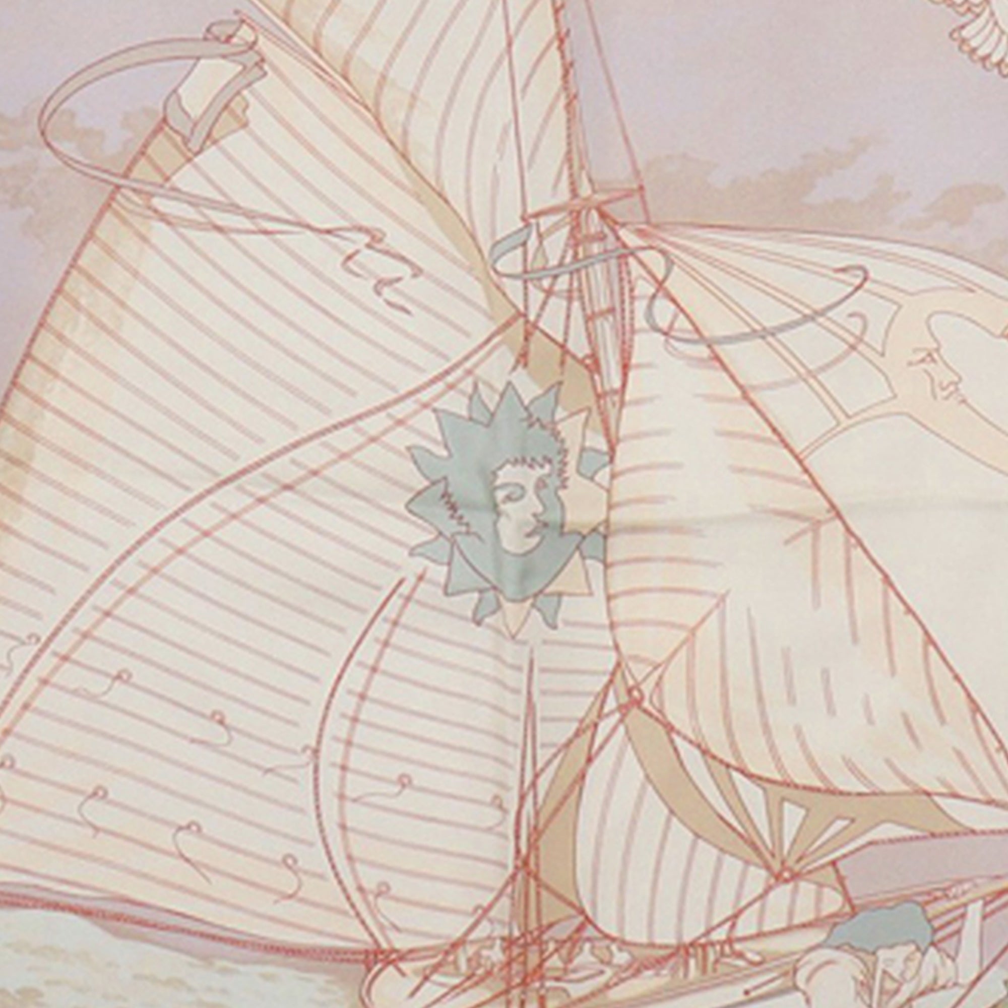 Voyage Au Long Cours Silk Scarf 90 - Image 2