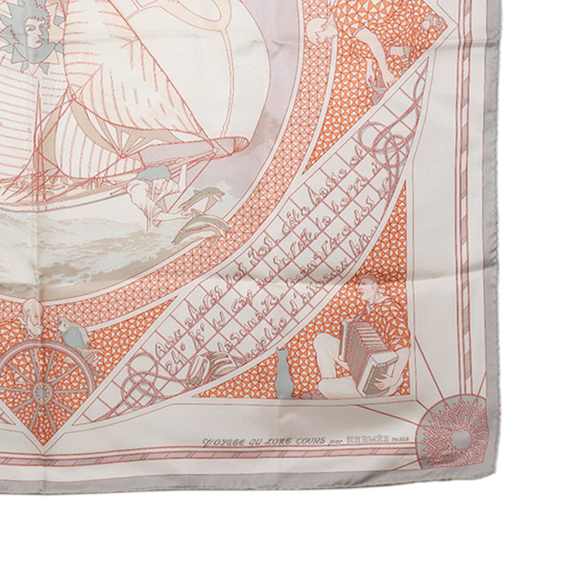 Voyage Au Long Cours Silk Scarf 90 - Image 6