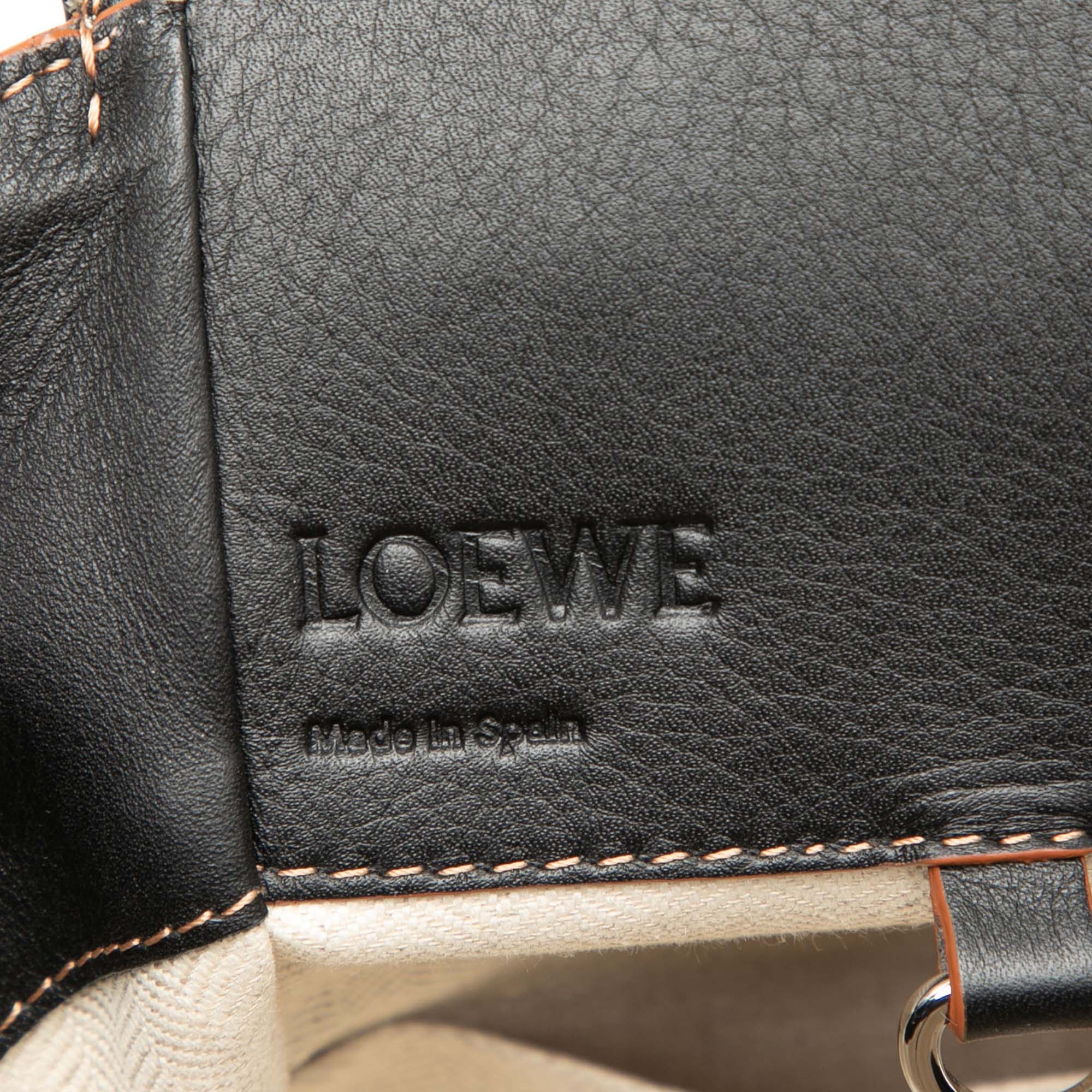 Small Leather and Canvas Hammock Bag - Image 5