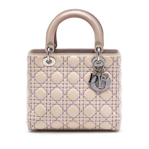Medium Lambskin Cannage Stitched Lady Dior - Image 1