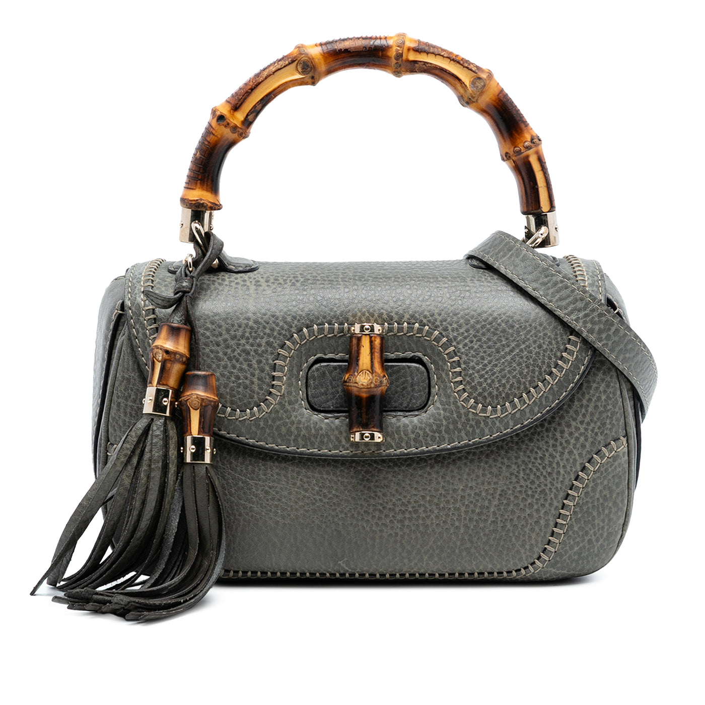 Medium Calfskin New Bamboo Top Handle Bag - Image 1