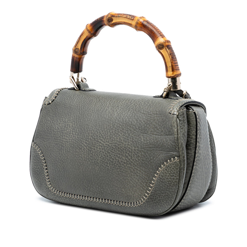 Medium Calfskin New Bamboo Top Handle Bag - Image 2