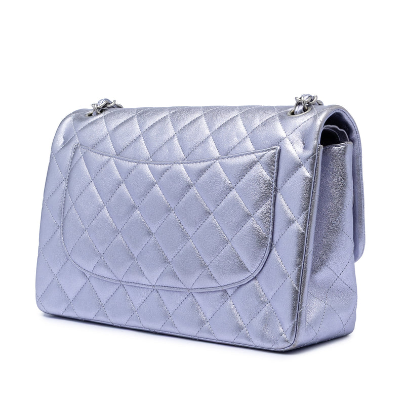 Jumbo Classic Metallic Lambskin Double Flap - Image 2