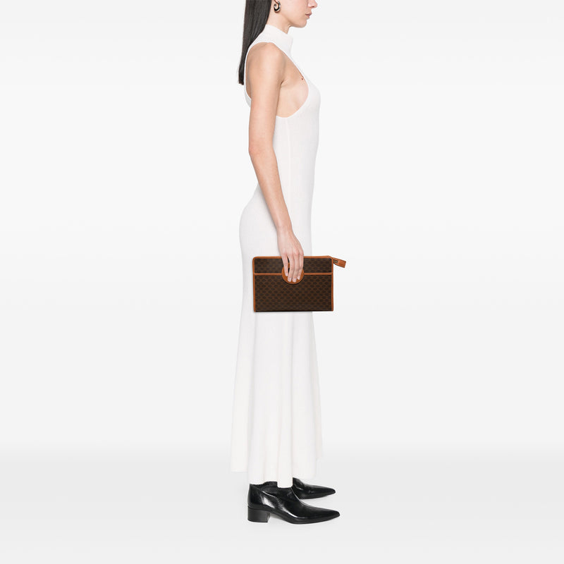 Macadam Coated Canvas Clutch - Image 6