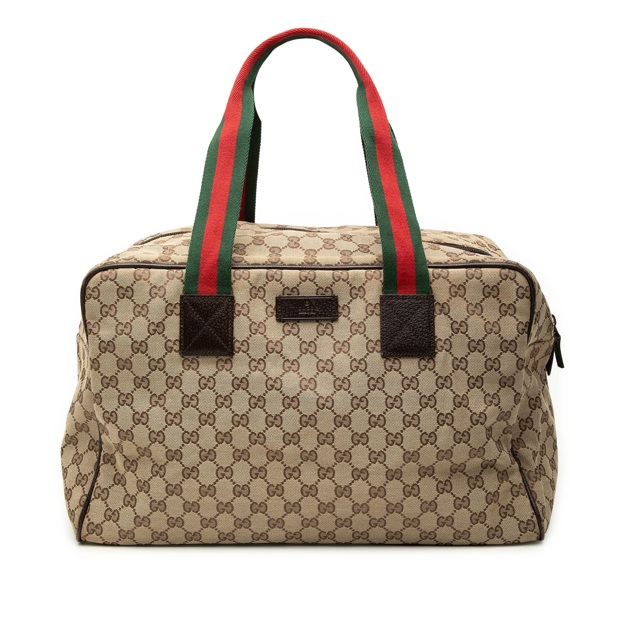 GG Canvas Web Duffle Bag - Image 1
