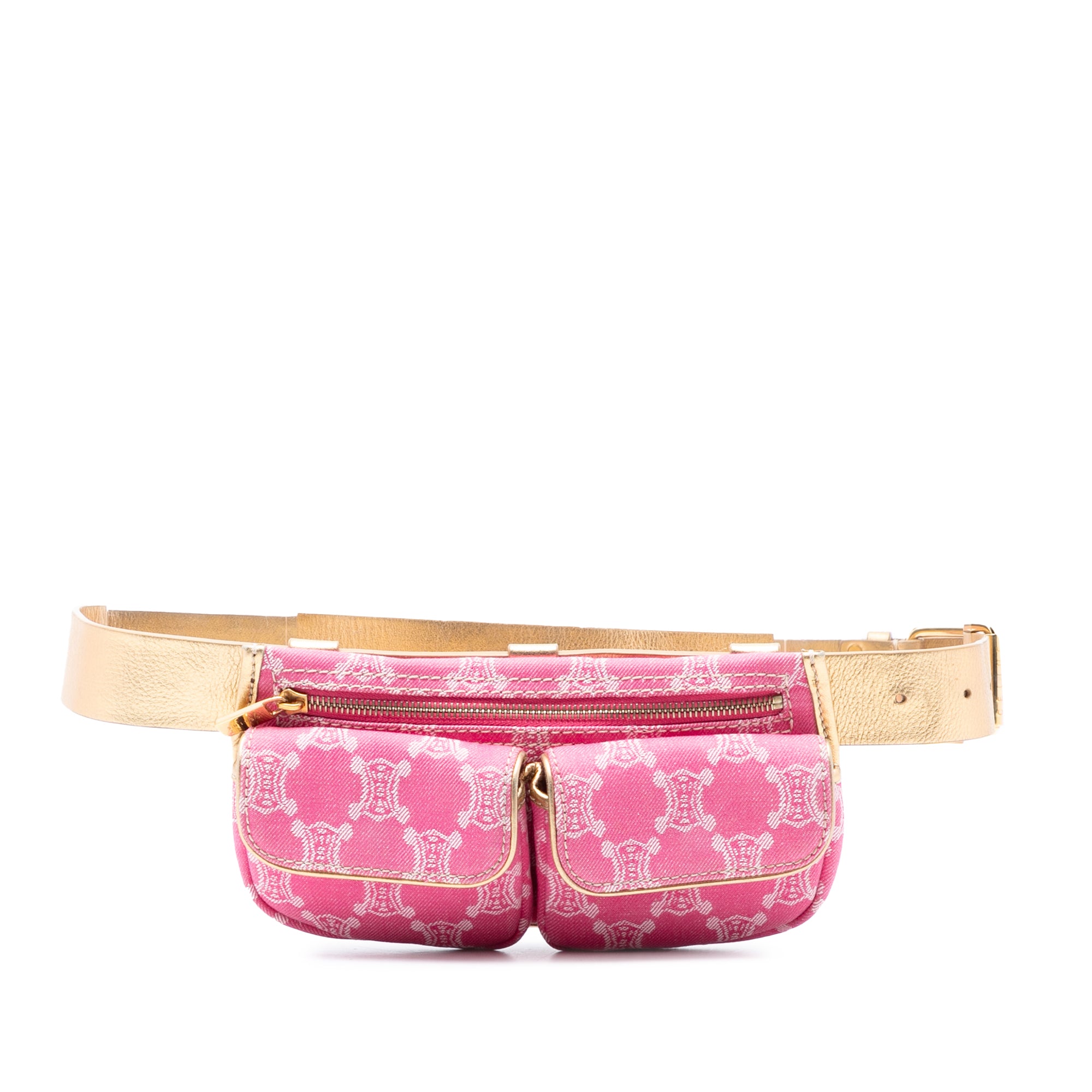 Macadam Denim Double Pocket Belt Bag - Image 1