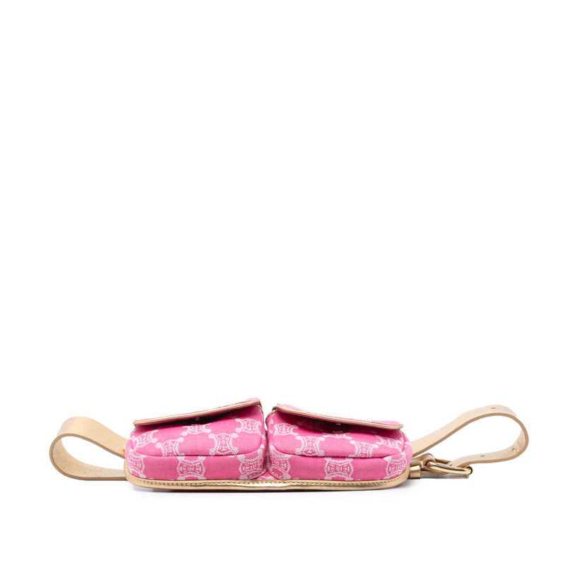 Macadam Denim Double Pocket Belt Bag - Image 3