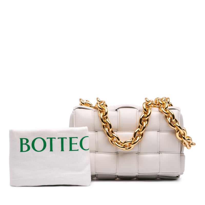 Nappa Intrecciato Padded Chain Cassette Satchel - Image 7