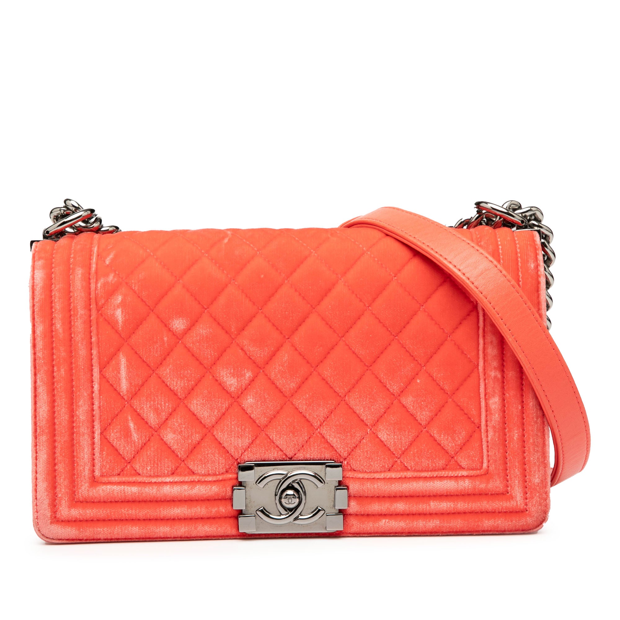 Old Medium Quilted Velvet Boy Flap - Image 1