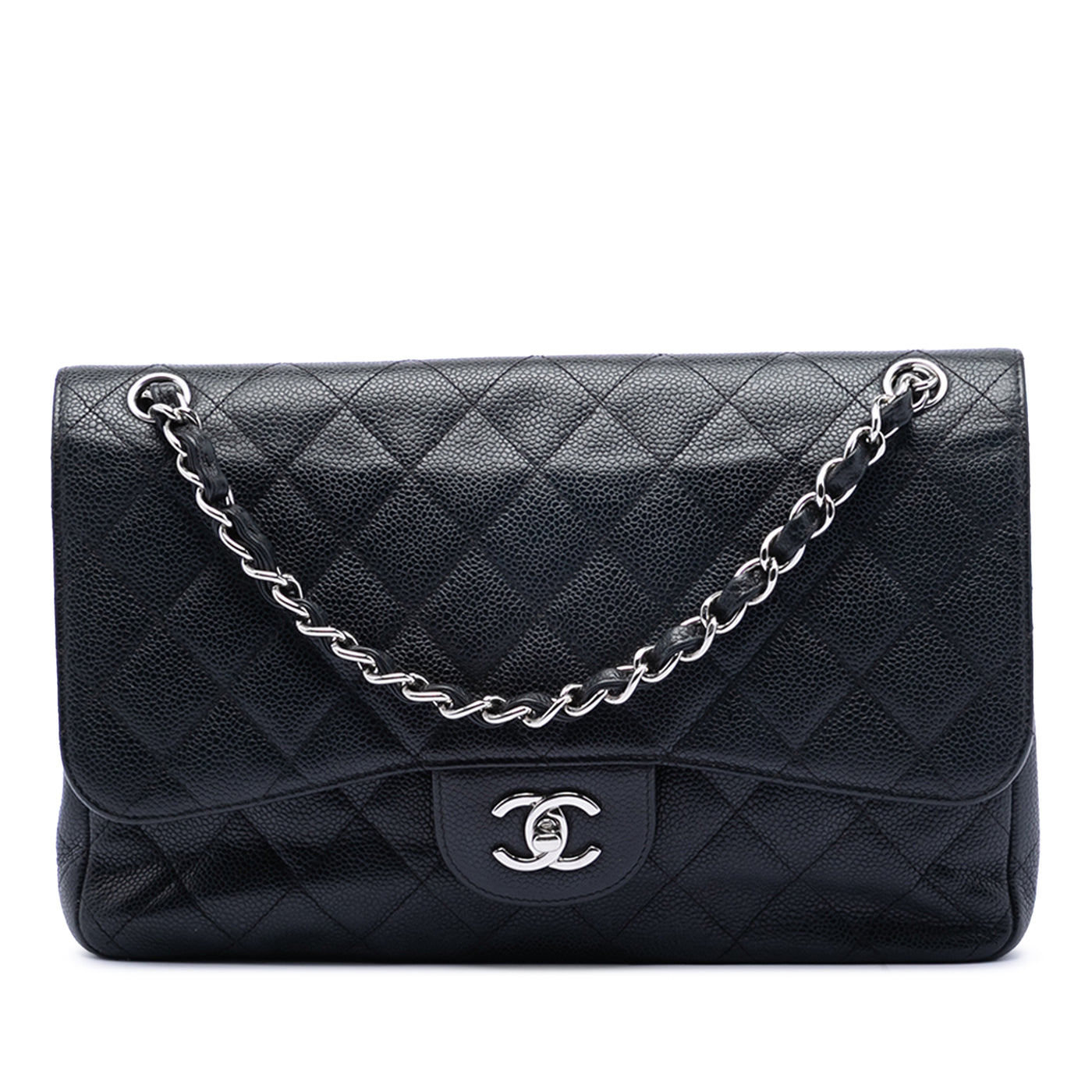 Jumbo Classic Caviar Double Flap - Image 1
