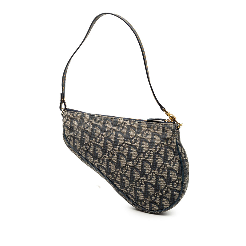 Mini Diorissimo Canvas Saddle Pochette - Image 2