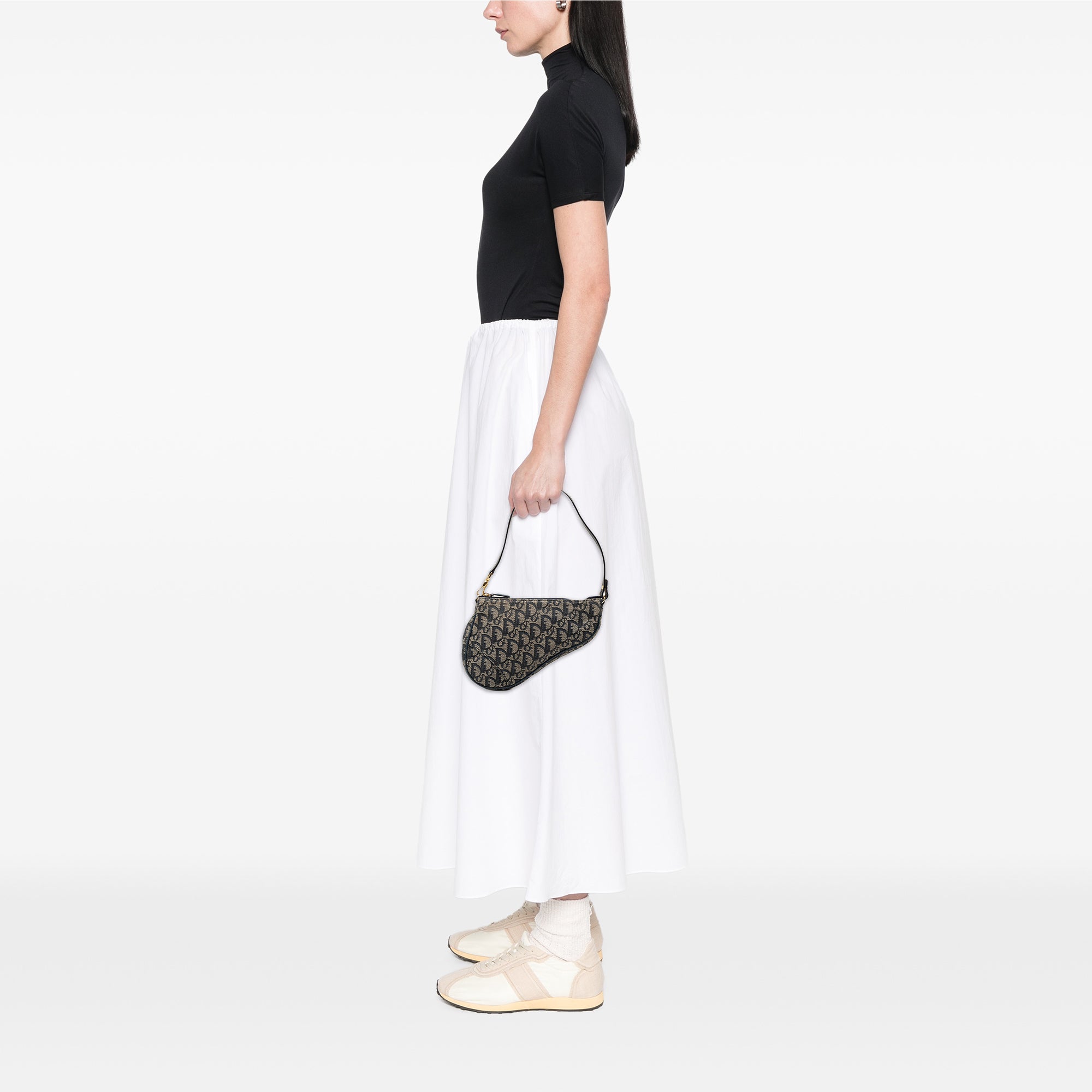 Mini Diorissimo Canvas Saddle Pochette - Image 7