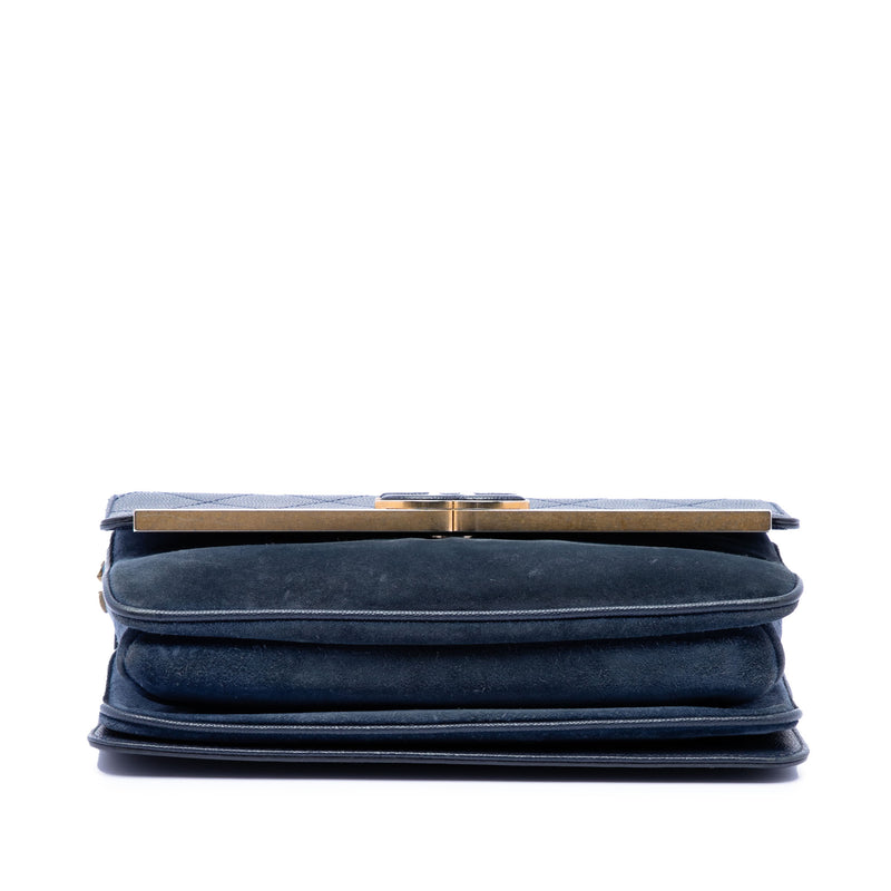CC Stitched Caviar and Suede Lady Coco Flap - Image 3