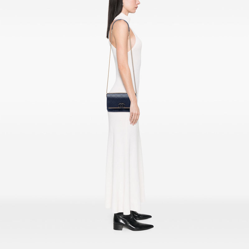 CC Stitched Caviar and Suede Lady Coco Flap - Image 6