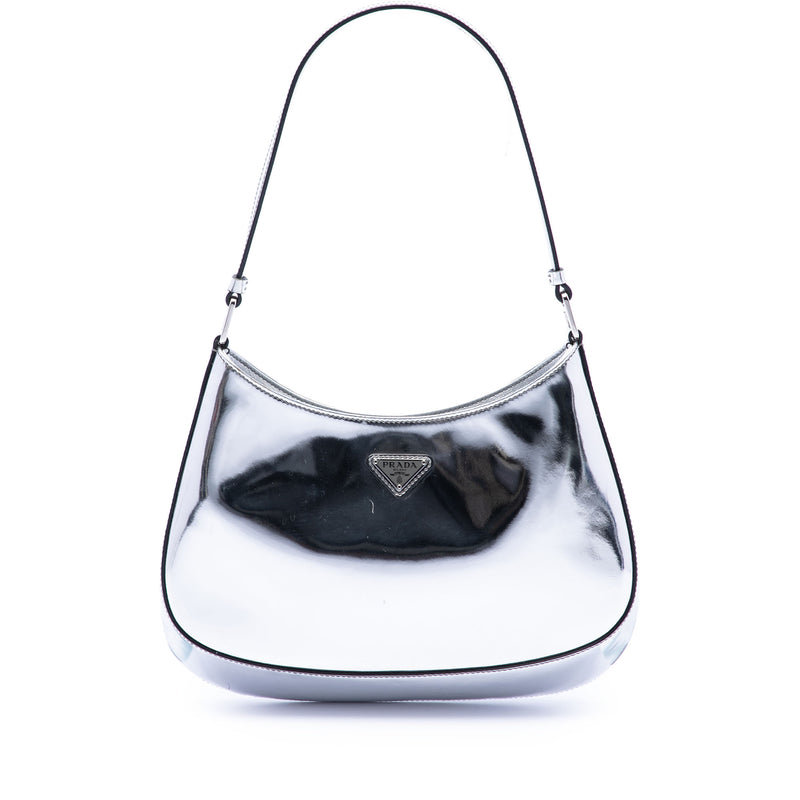 Spazzolato Leather Cleo Shoulder Bag