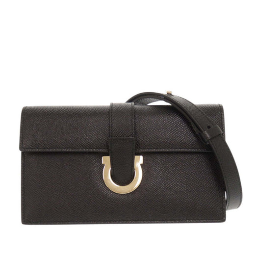 Grained Calfskin Gancini Crossbody - Image 1