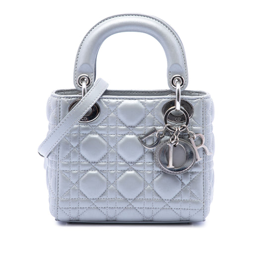 Mini Iridescent Lambskin Cannage Lady Dior - Image 1