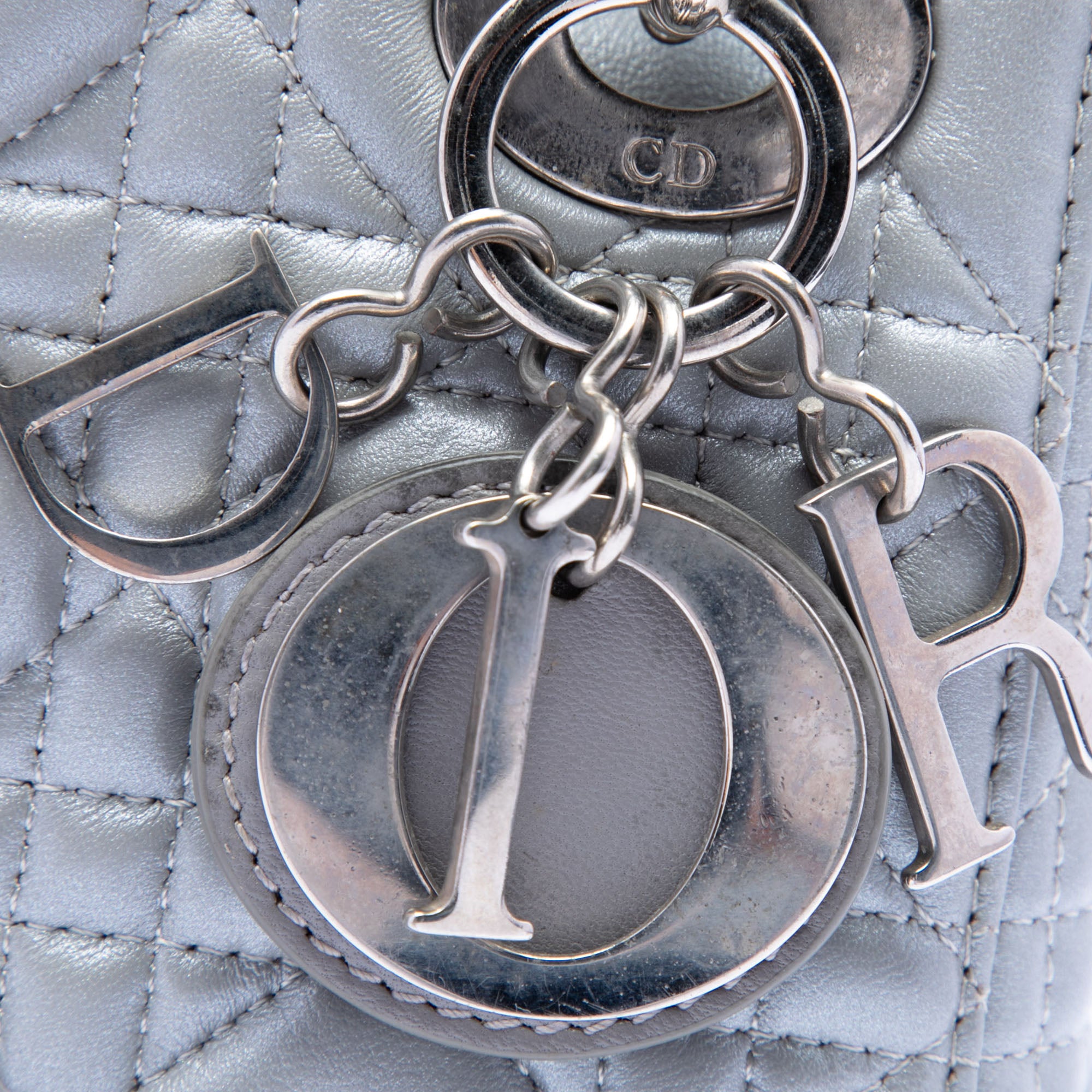 Mini Iridescent Lambskin Cannage Lady Dior - Image 5