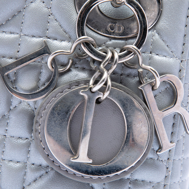 Mini Iridescent Lambskin Cannage Lady Dior - Image 5