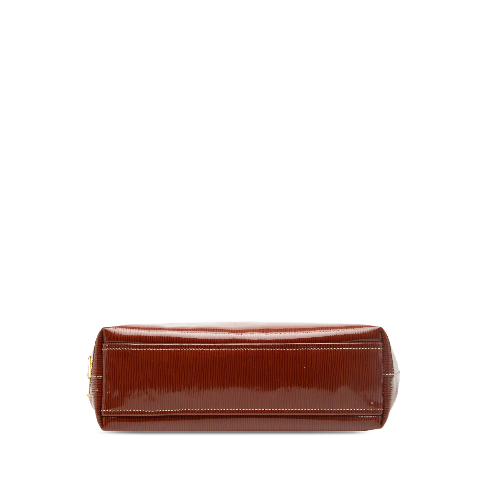 Textured Patent St Grana Paglia Tote - Image 3