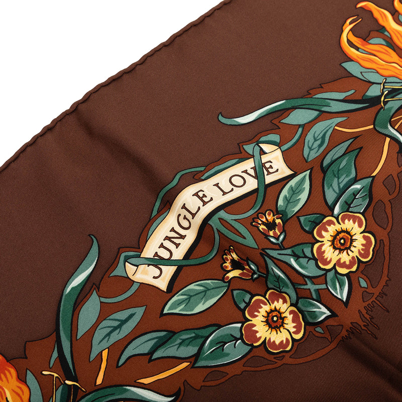 Jungle Love Silk Scarf 90 - Image 4