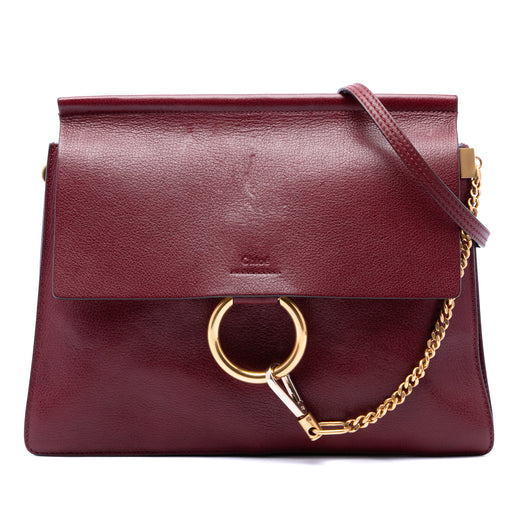 Medium Leather Faye Shoulder Bag - Image 1