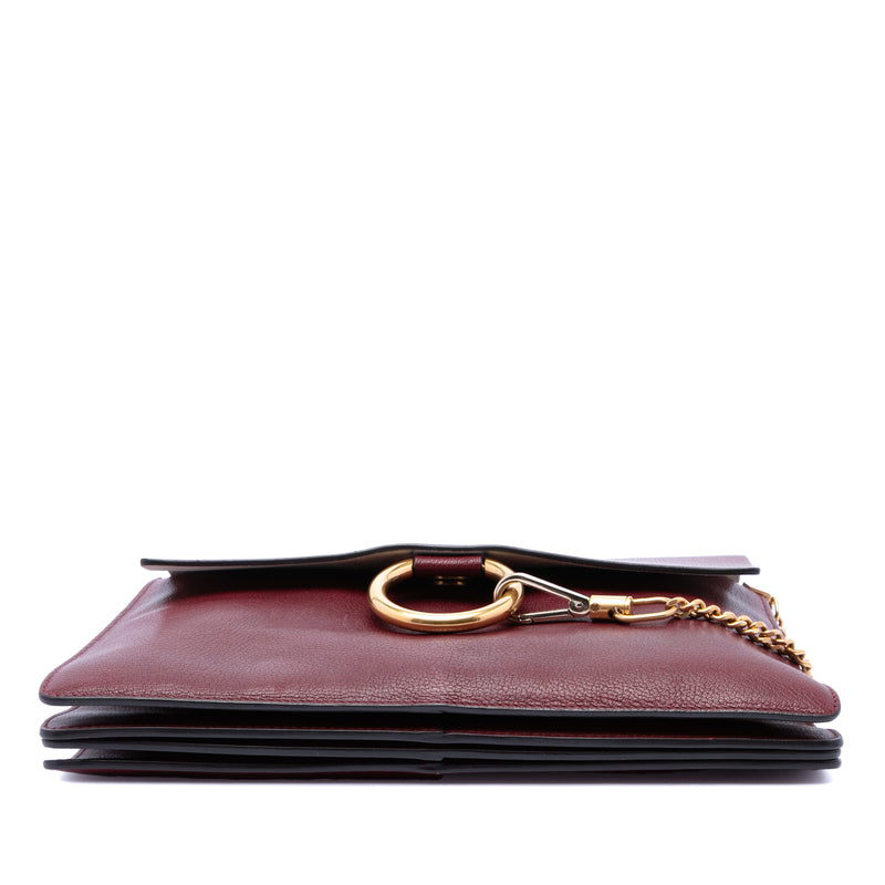 Medium Leather Faye Shoulder Bag - Image 3