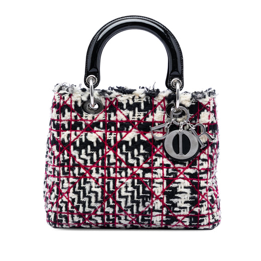 Medium Tweed Cannage Fringe Lady Dior - Image 1