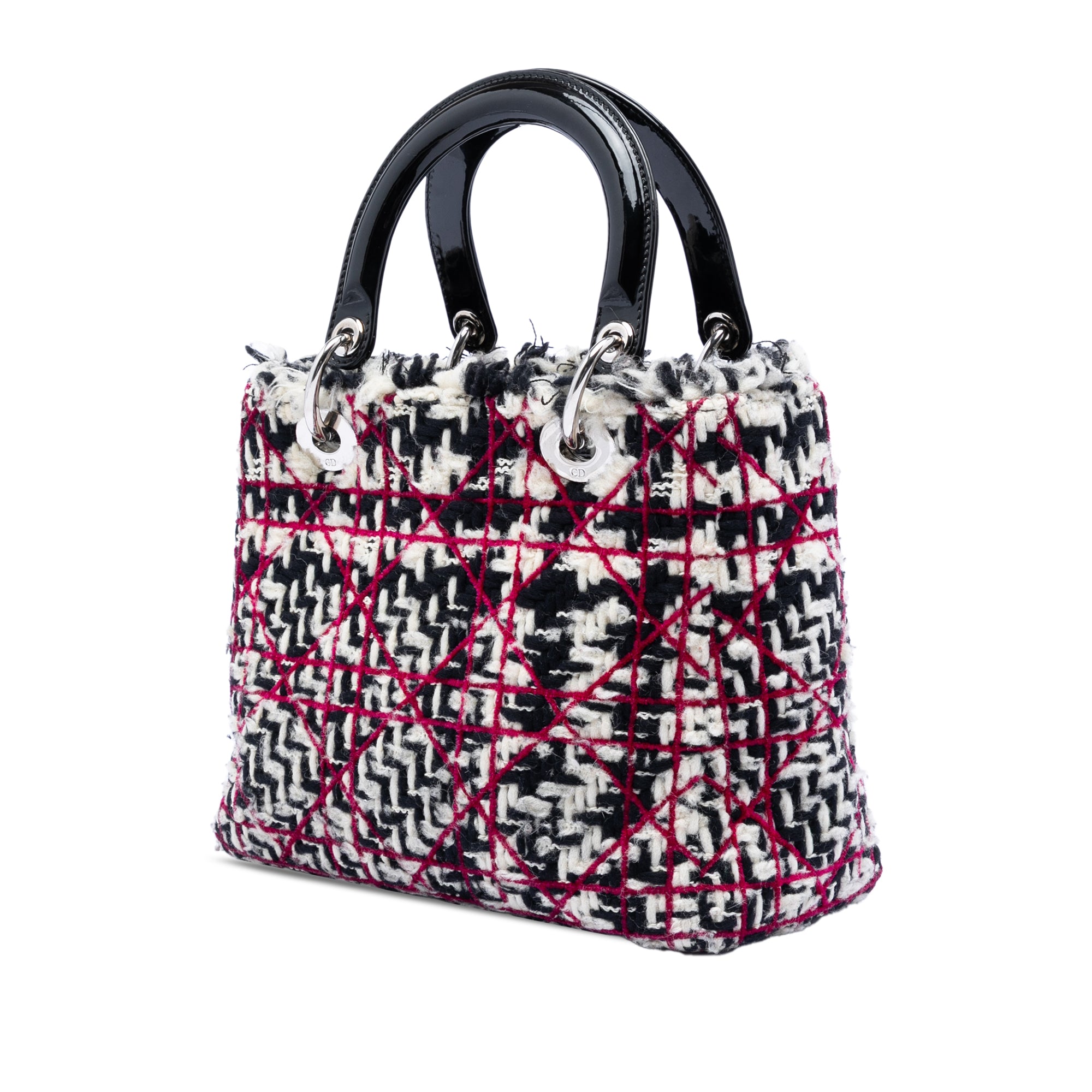 Medium Tweed Cannage Fringe Lady Dior - Image 2