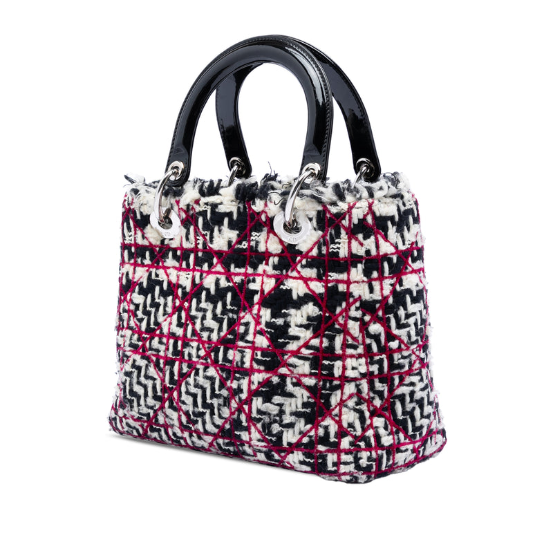Medium Tweed Cannage Fringe Lady Dior - Image 2
