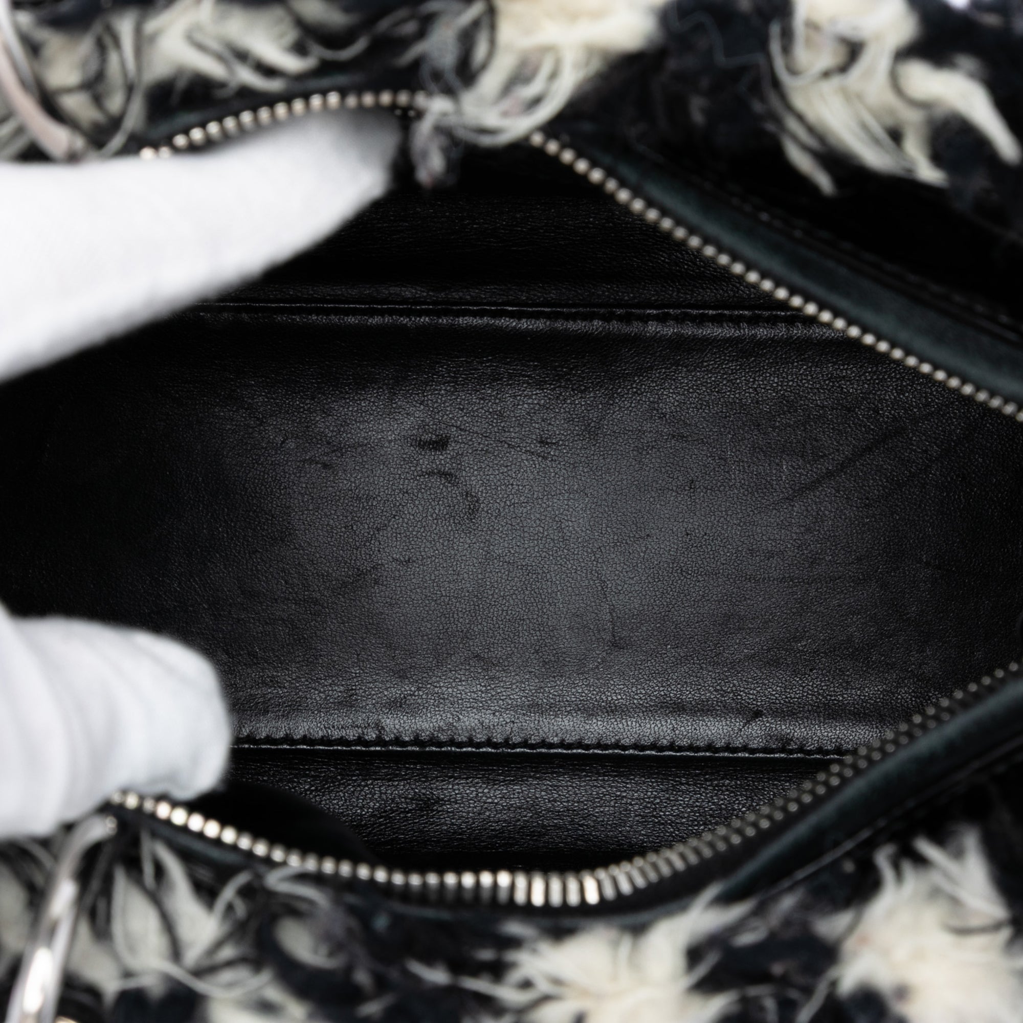 Medium Tweed Cannage Fringe Lady Dior - Image 4